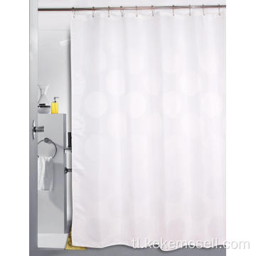 100% Polyester Jacquard Tela Waterproof Shower Curtain